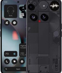 Nothing Phone (3) Cell Phone, 5G Unlocked Phones 512GB, Android 15, Snapdragon 8s Gen4, AI Mobile Phones with Four 50MP Cameras & AMOLED Display, 5150mAh, Glyph Interface, Smartphone Black