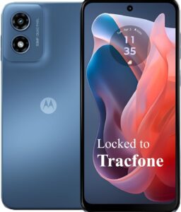 Tracfone Moto g Play 2024 Prepaid Phone with a 1-Yr Plan Included | Prepaid Smartphone with Full YR Plan Included bundled with 1500 Min/Text/Data for365 days of service - Locked to Tracfone